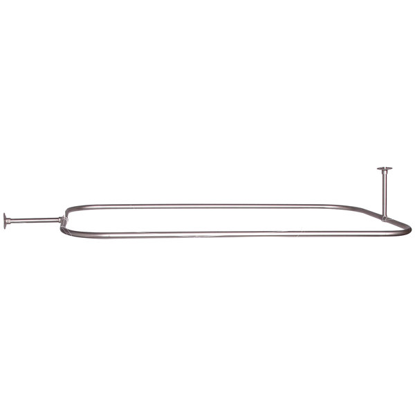 Barclay 54'' DShaped Fixed Shower Curtain Rod Wayfair